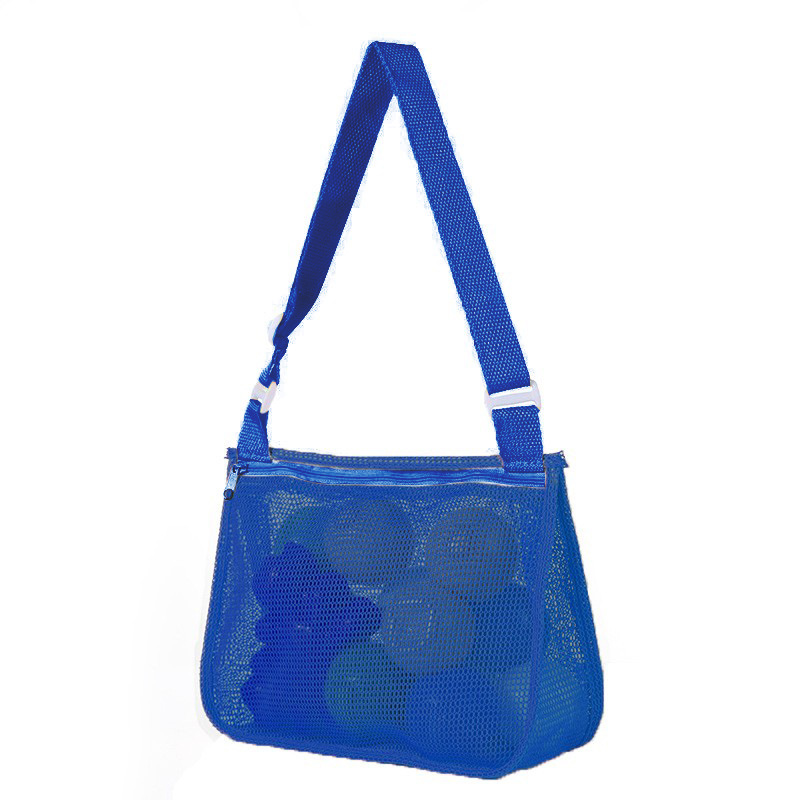 Personalized Seashell Zipper Mesh Beach Bag | CWBeach50