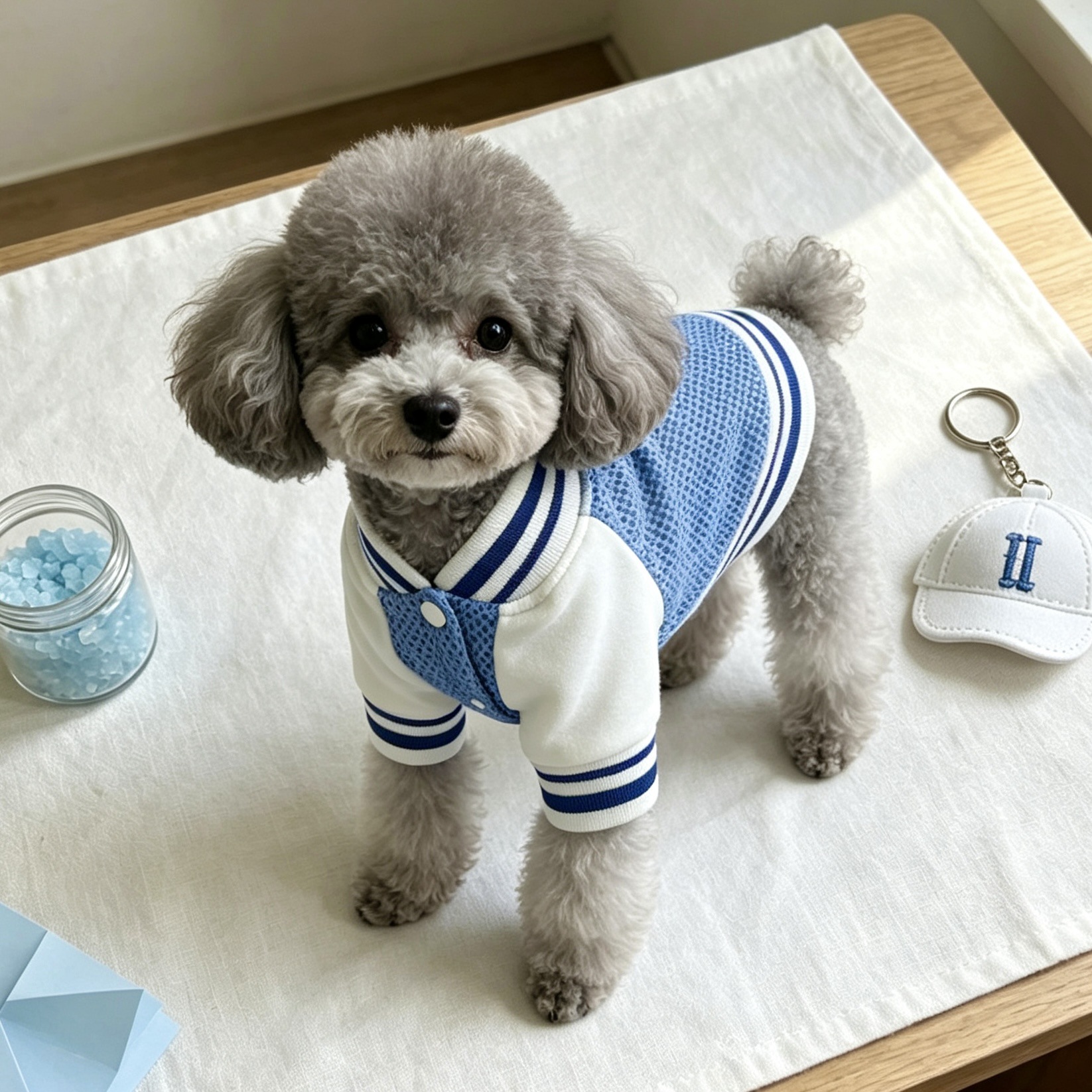 Personalized Embroidered Breathable Mesh Dog Baseball Jacket for Summer | MNCloth242