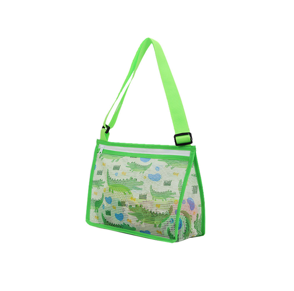 Seashell Zipper Mesh Beach Bag | CWBeach10901