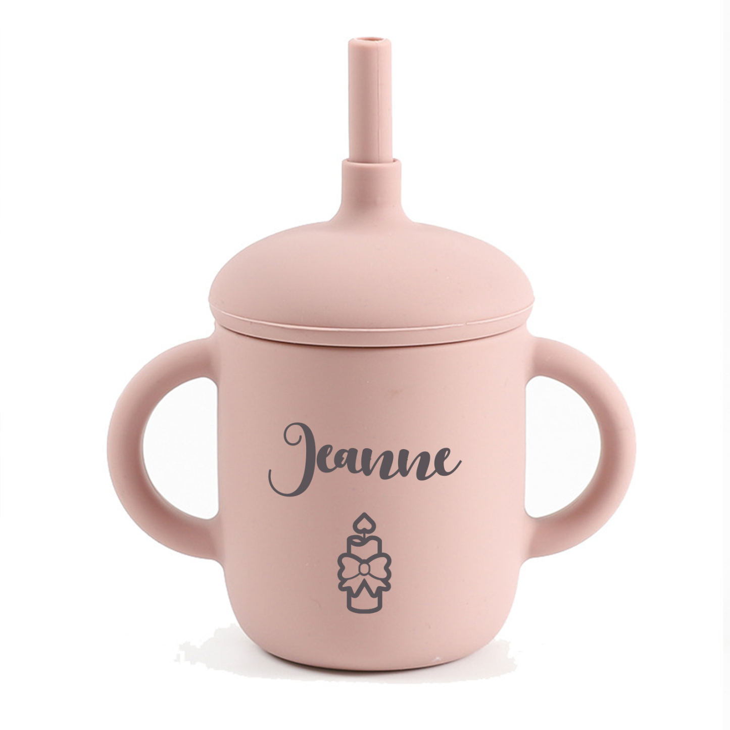 Personalised Baby Food Grade Sippy Silicone Cup  | CWBaby54
