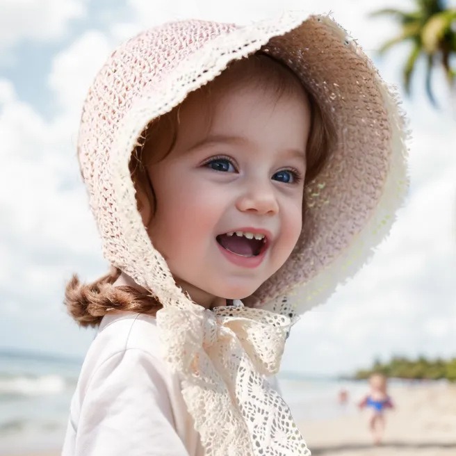 Personalized Summer Leather Patch Straw Hat for Comfort & Unique | CWBeach55