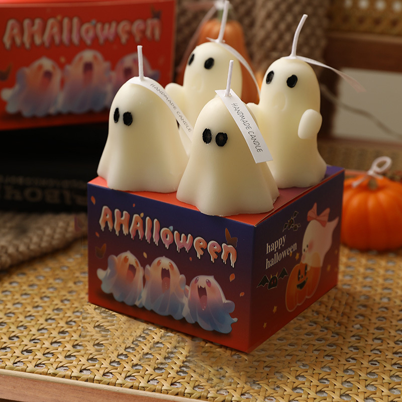 Halloween Decor Ghost Candles Set | CWHalloween15