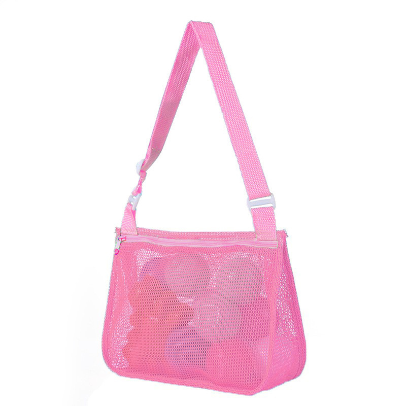 Personalized Seashell Zipper Mesh Beach Bag | CWBeach50