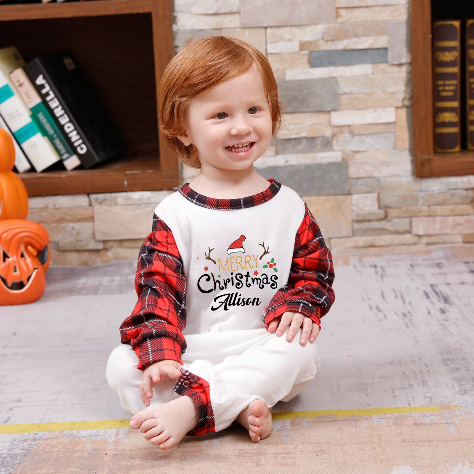 Personalized Matching Family Christmas Pajamas Set | CWFamily08