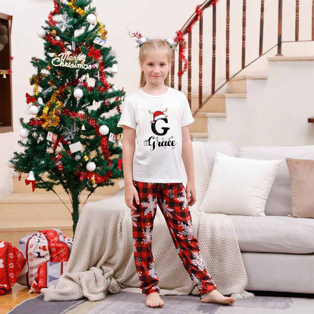 Personalized Matching Family Christmas Pajamas Set | CWFamily11