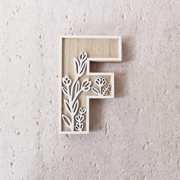 Wildflower Wall Wooden Alphabet Letters Boho Name Sign | CWToy96