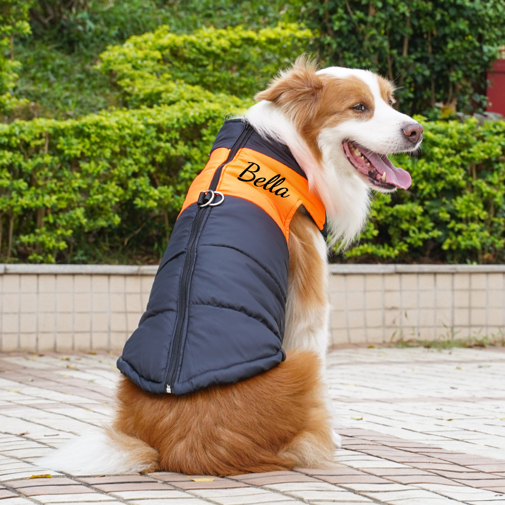 Personalized Pets Warm Puffer Vest | BKPet147