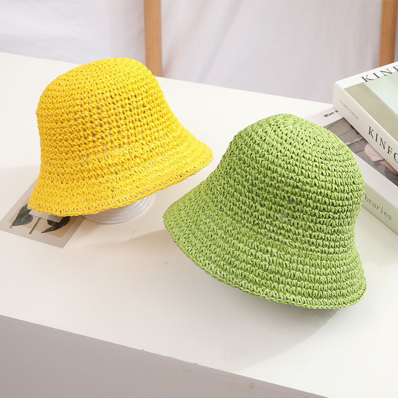 Personalized Colorful Leather Patch Straw Hat for Comfort & Unique | CWBeach86