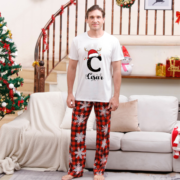 Personalized Matching Family Christmas Pajamas Set | CWFamily11