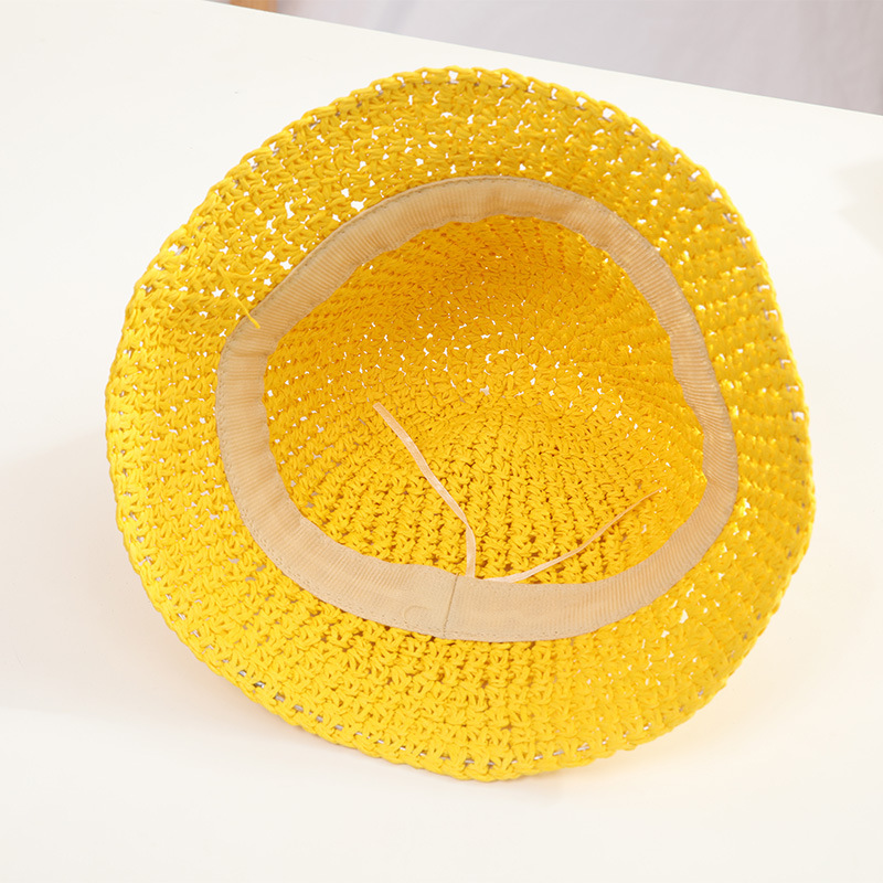 Personalized Colorful Leather Patch Straw Hat for Comfort & Unique | CWBeach86