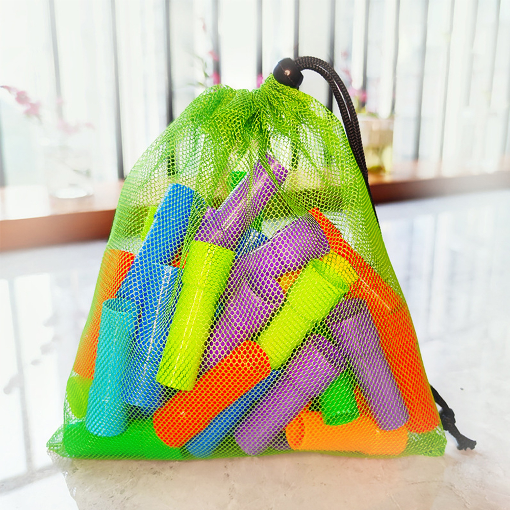 Personalized Beach Toy Collection Mesh Drawstring Bag | CWBeach150