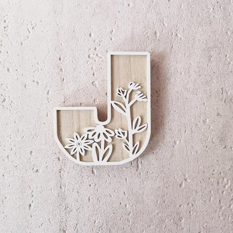 Wildflower Wall Wooden Alphabet Letters Boho Name Sign | CWToy96