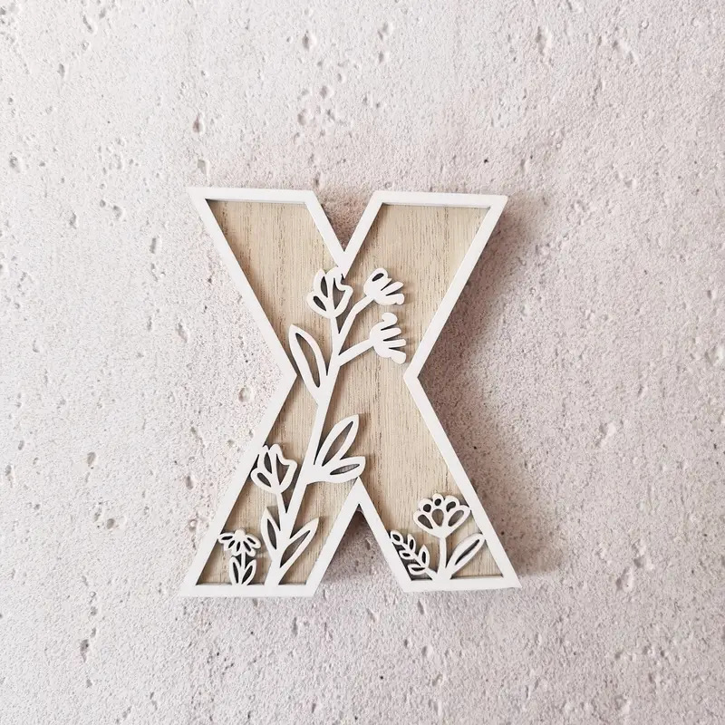Wildflower Wall Wooden Alphabet Letters Boho Name Sign | CWToy96
