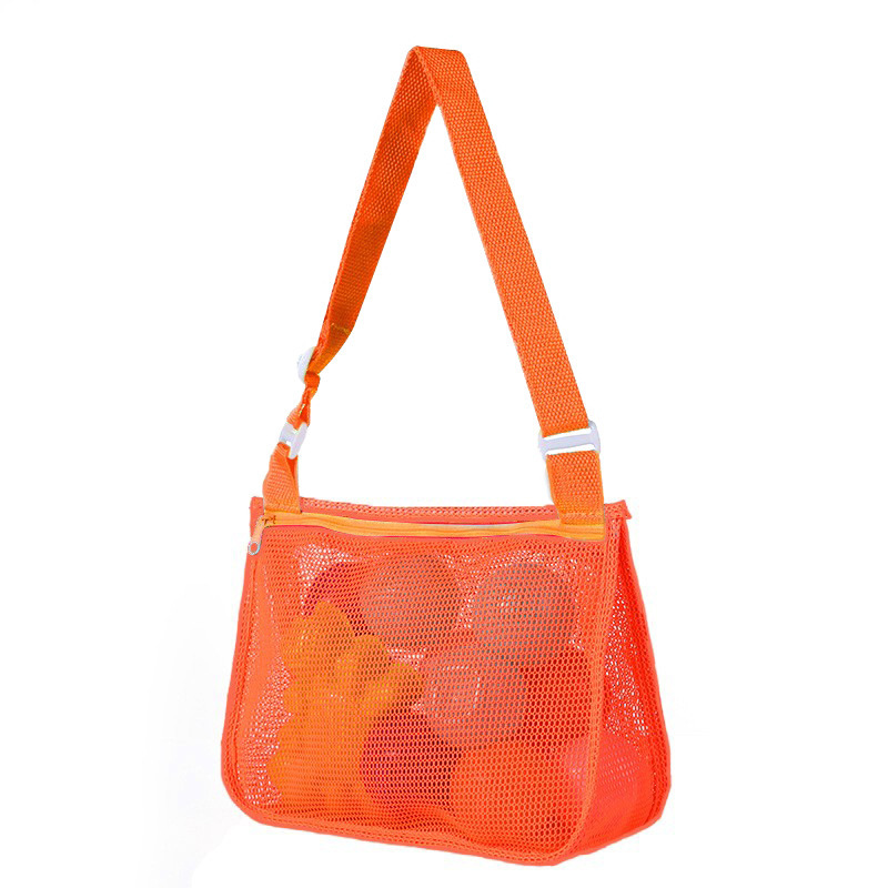 Personalized Seashell Zipper Mesh Beach Bag | CWBeach50