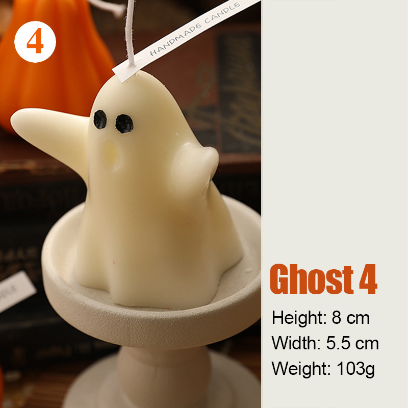 Halloween Decor Ghost Candles Set | CWHalloween15