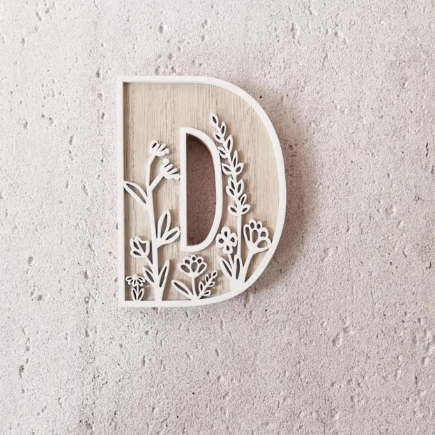 Wildflower Wall Wooden Alphabet Letters Boho Name Sign | CWToy96