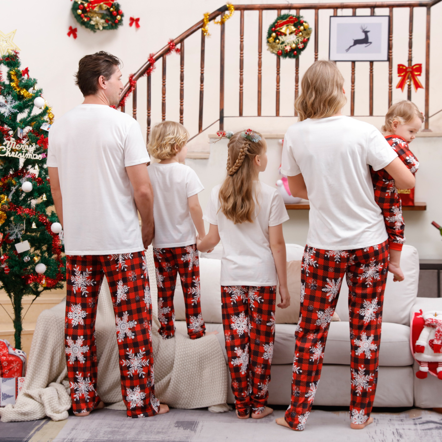 Personalized Matching Family Christmas Pajamas Set | CWFamily11