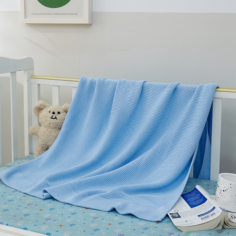 Personalized Embroidered Knit Blanket for Comfort & Unique | CWBaby30