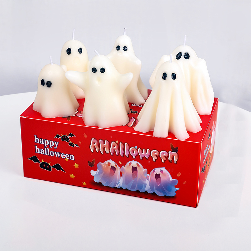 Halloween Decor Ghost Candles Set | CWHalloween15