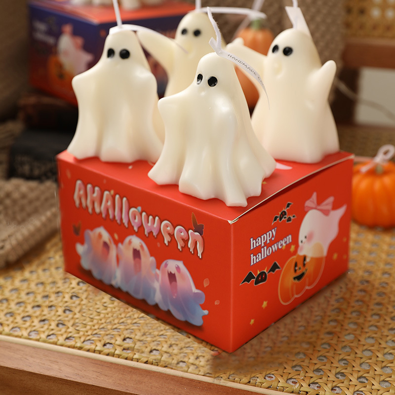 Halloween Decor Ghost Candles Set | CWHalloween15