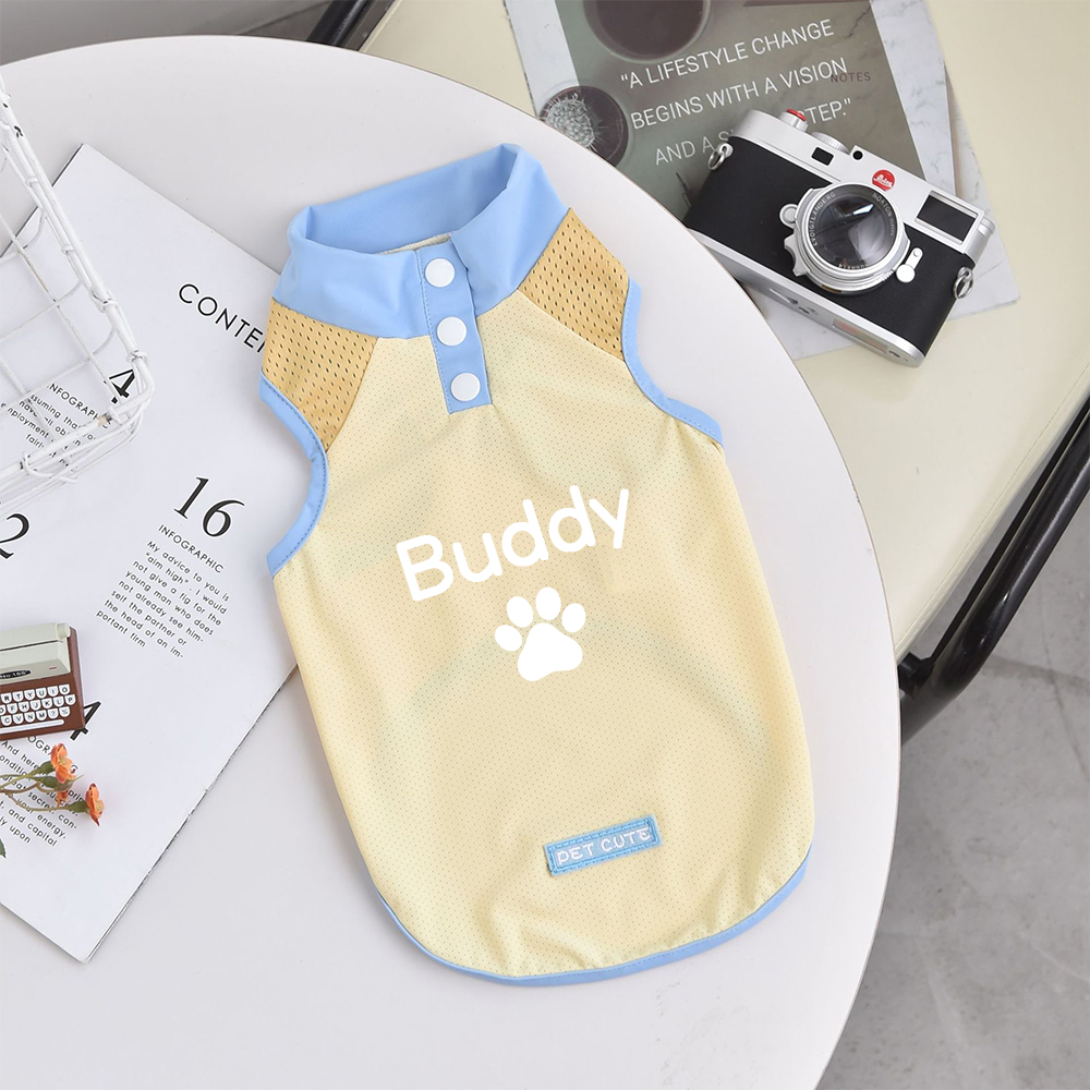 Personalized Pet Stand Collar Summer Cooling Vest For All Breeds | MNCloth238