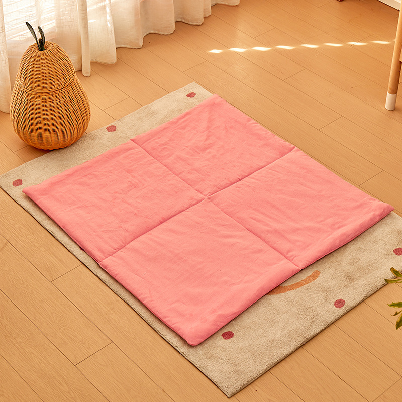 Kid Color Canvas Square Play Tepee Mat | CWToy4601