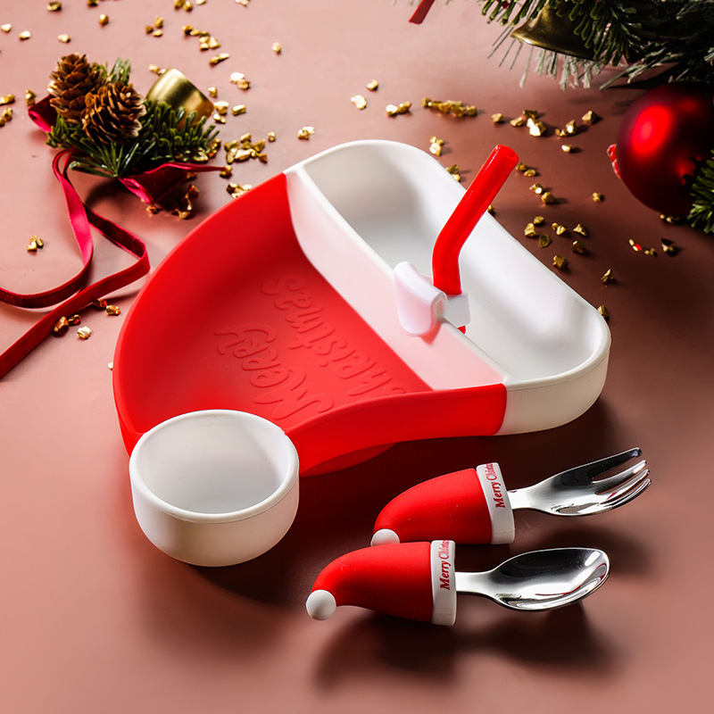Christmas Limited Edition Baby Silicone Cutlery Set | MCGift109