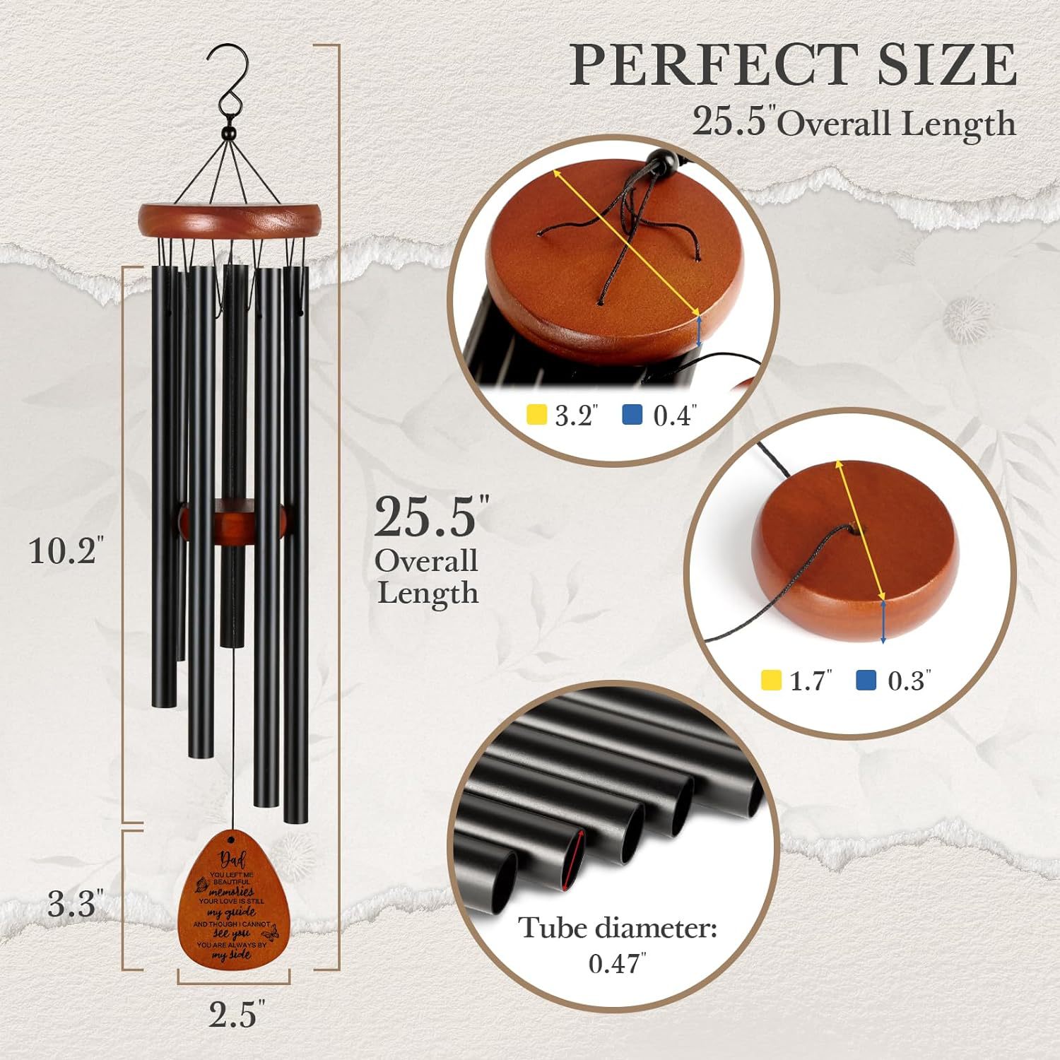 Personalized Pet Memorial Wind Chime | BKPet175