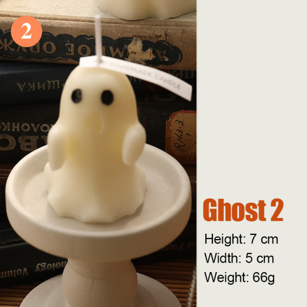 Halloween Decor Ghost Candles Set | CWHalloween15
