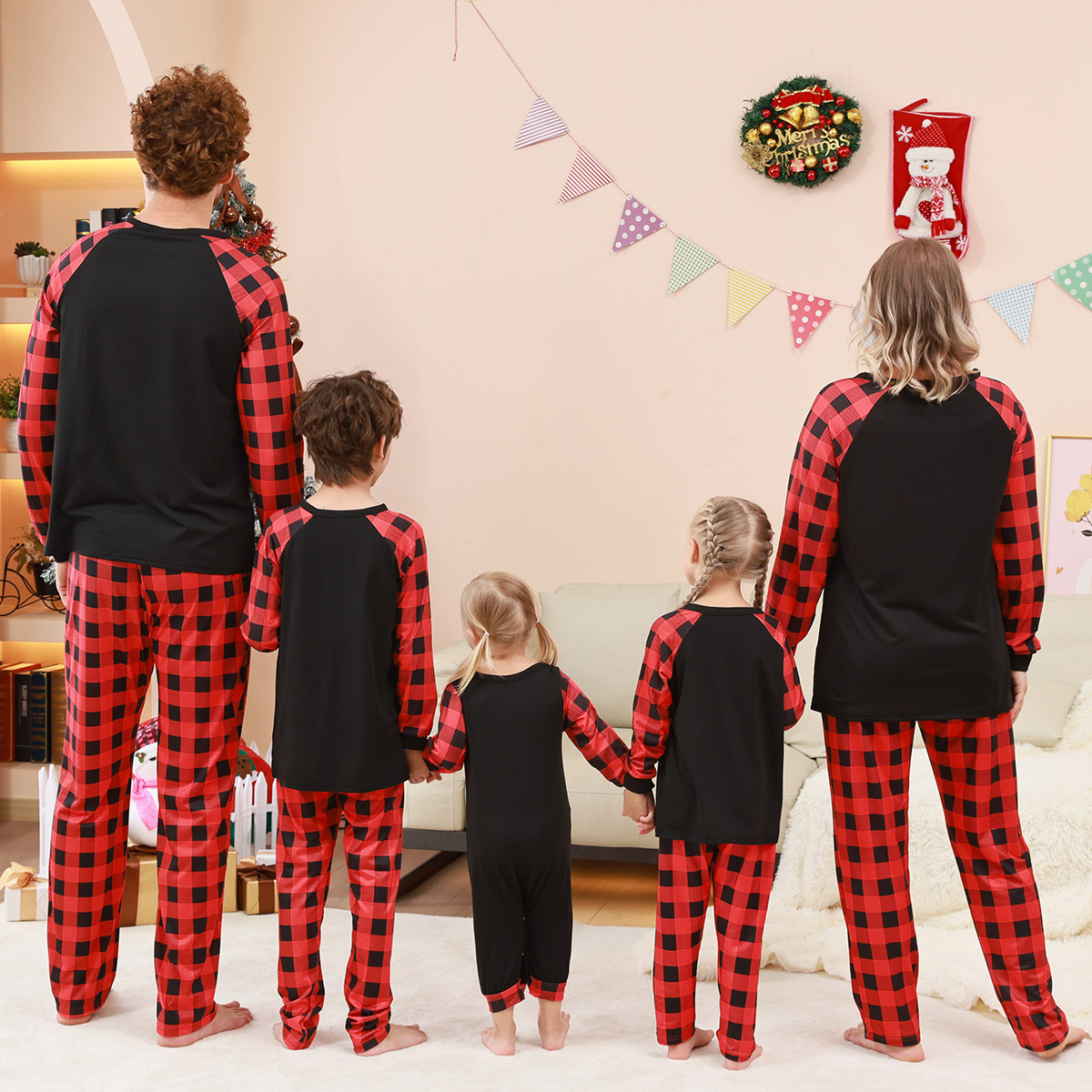 Personalized Matching Family Christmas Pajamas Set | CWFamily06