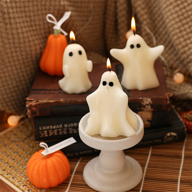 Halloween Decor Ghost Candles Set | CWHalloween15
