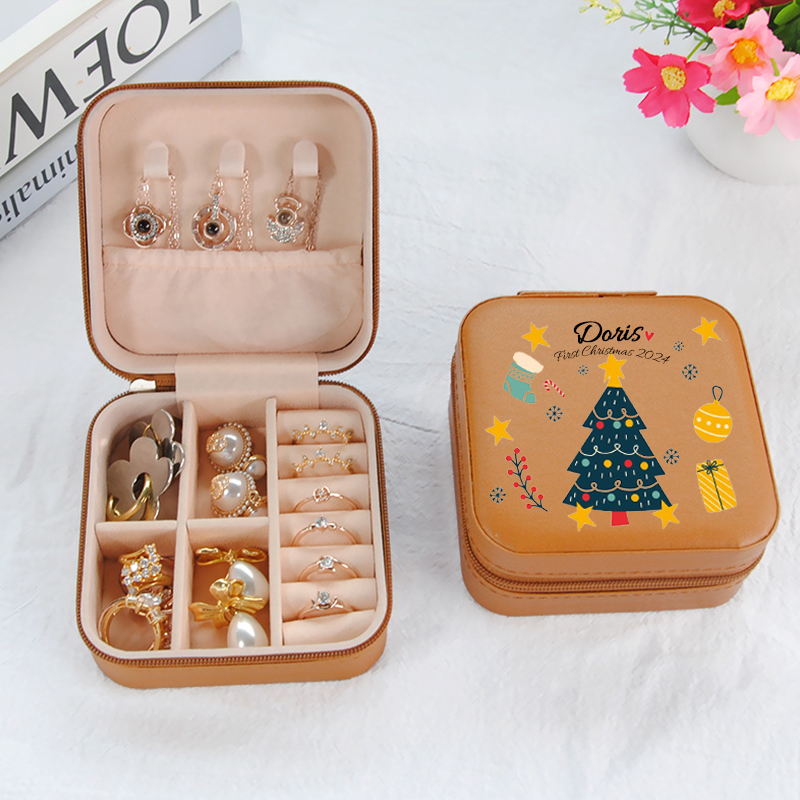 Personalized First Christmas Jewelry Box for Little Girl | MCGift78