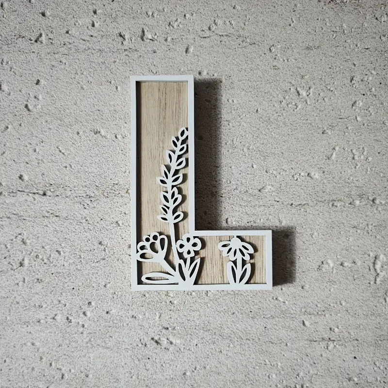 Wildflower Wall Wooden Alphabet Letters Boho Name Sign | CWToy96