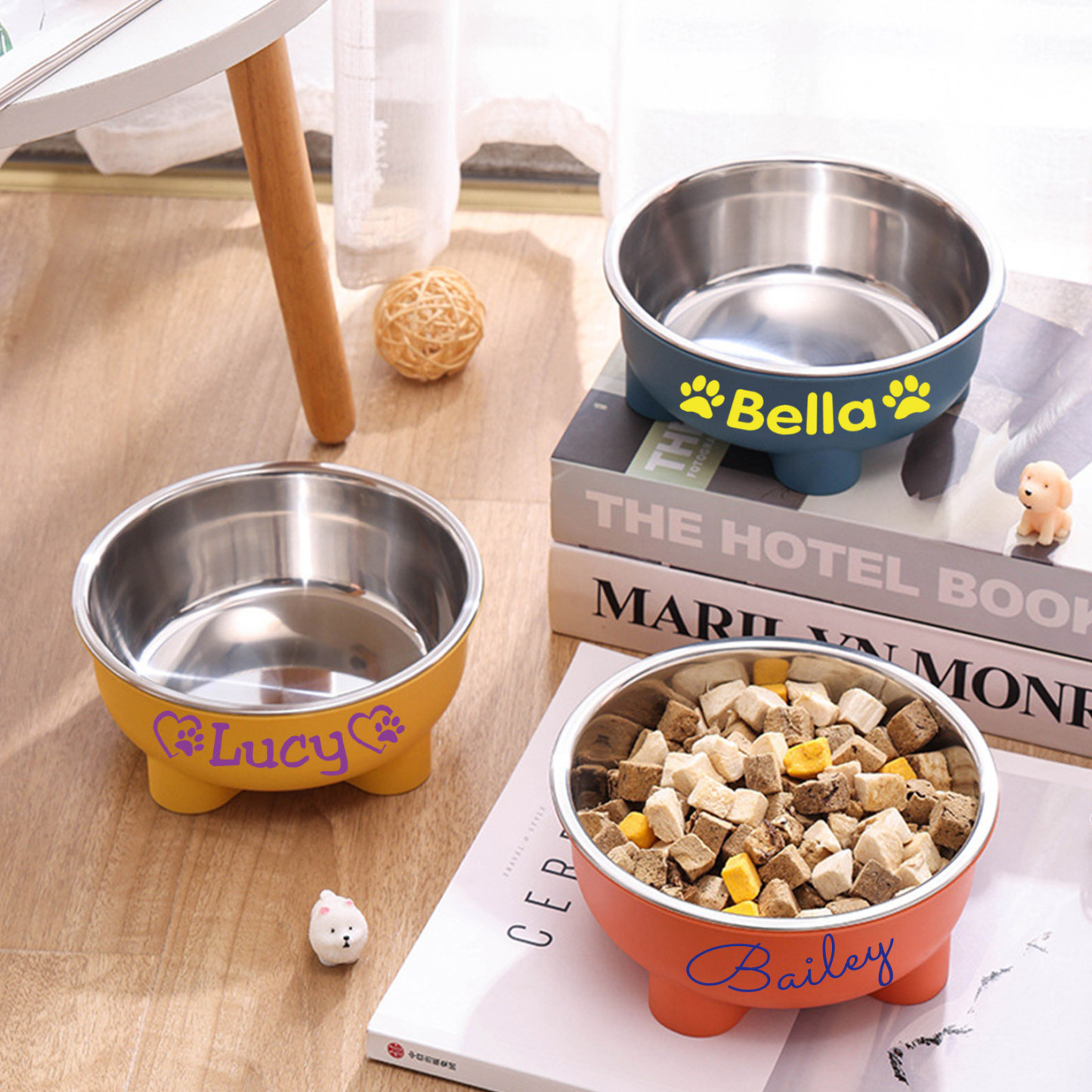 Personalized Stainless Steel Pet Food Bowl  | BKPet64