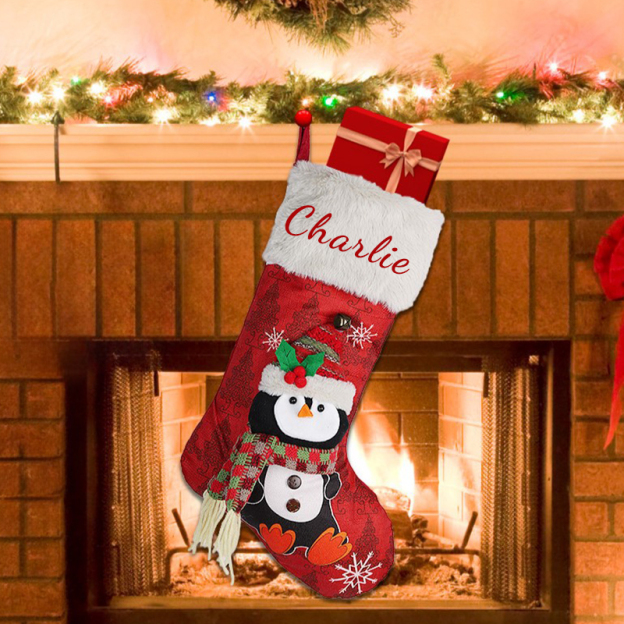 Personalized Embroidered 3D Christmas Stocking | MCGift43
