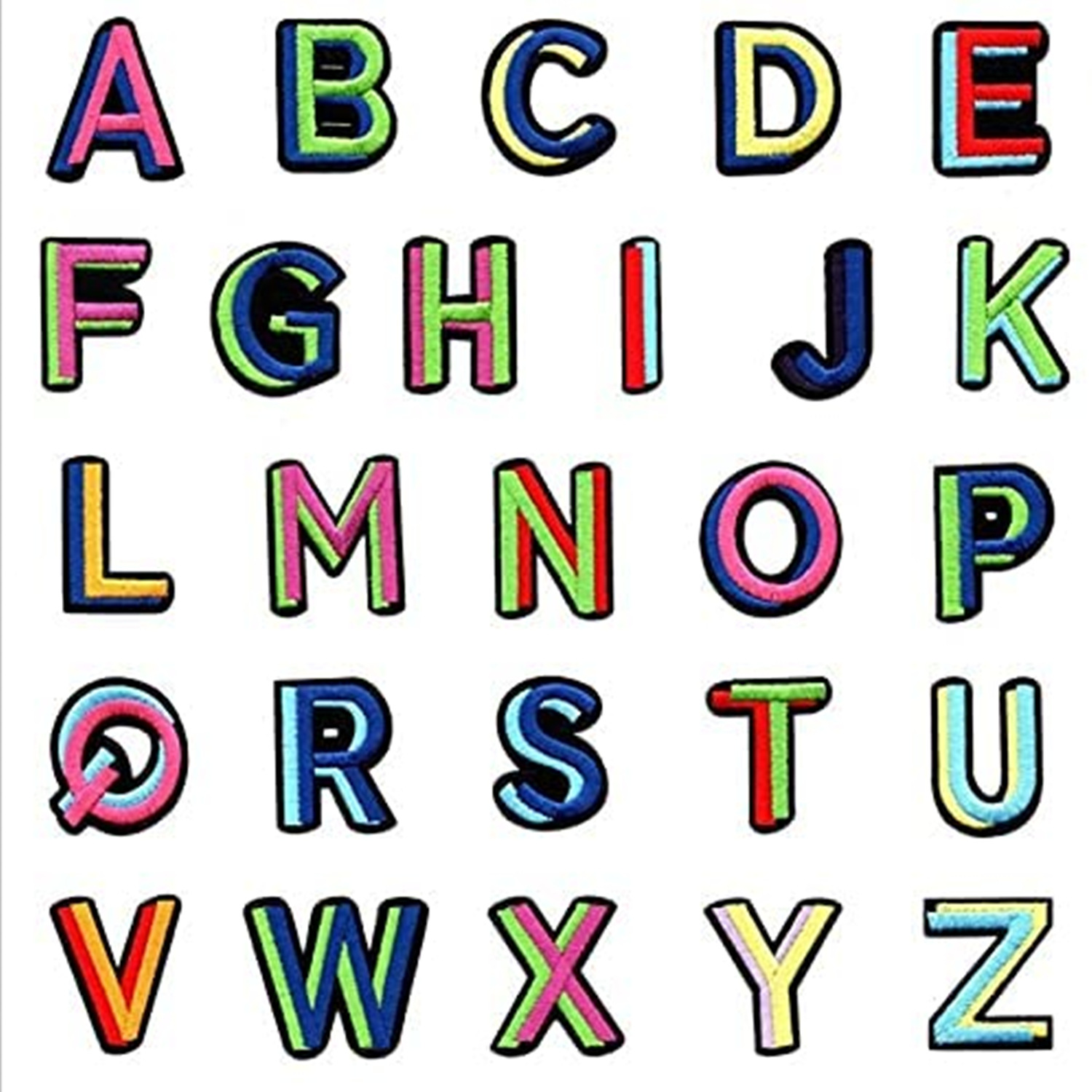 Personalized Colourful Funky Letter Patch Beanies For Kid & Adult | HSKid66