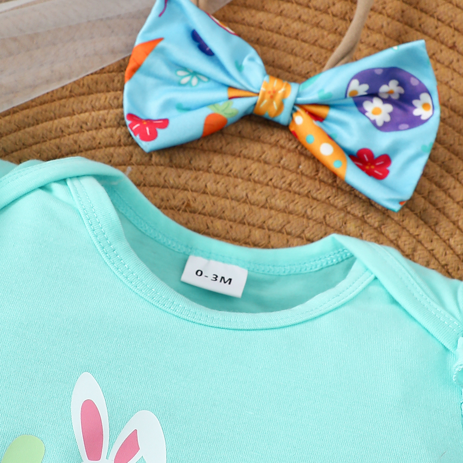 Personalised Baby Girl First Easter Outfit Set | CWBaby184