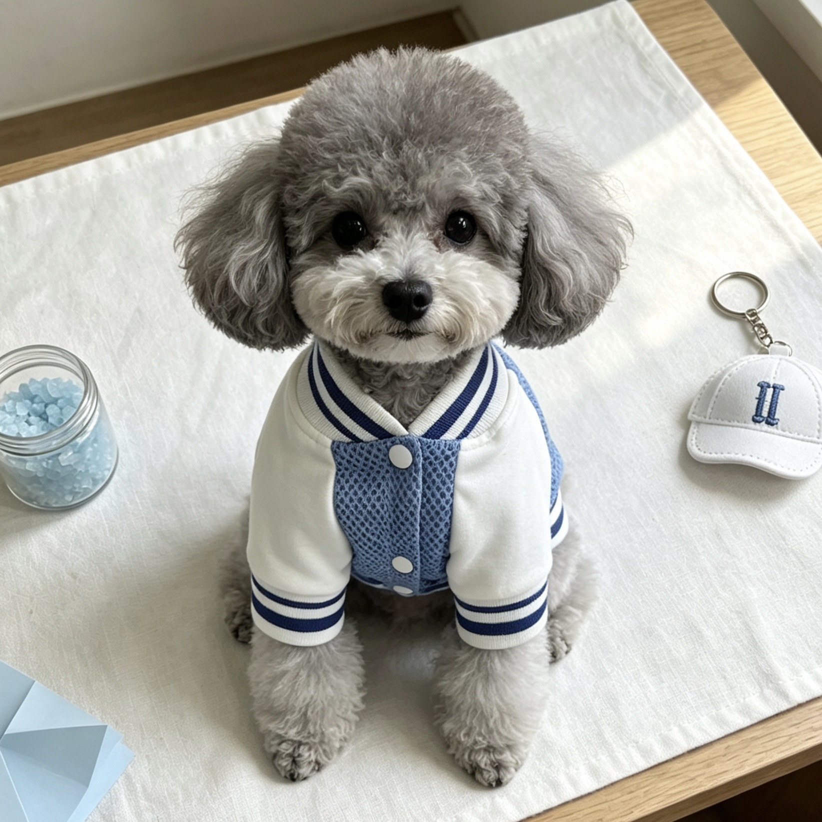 Personalized Embroidered Breathable Mesh Dog Baseball Jacket for Summer | MNCloth242