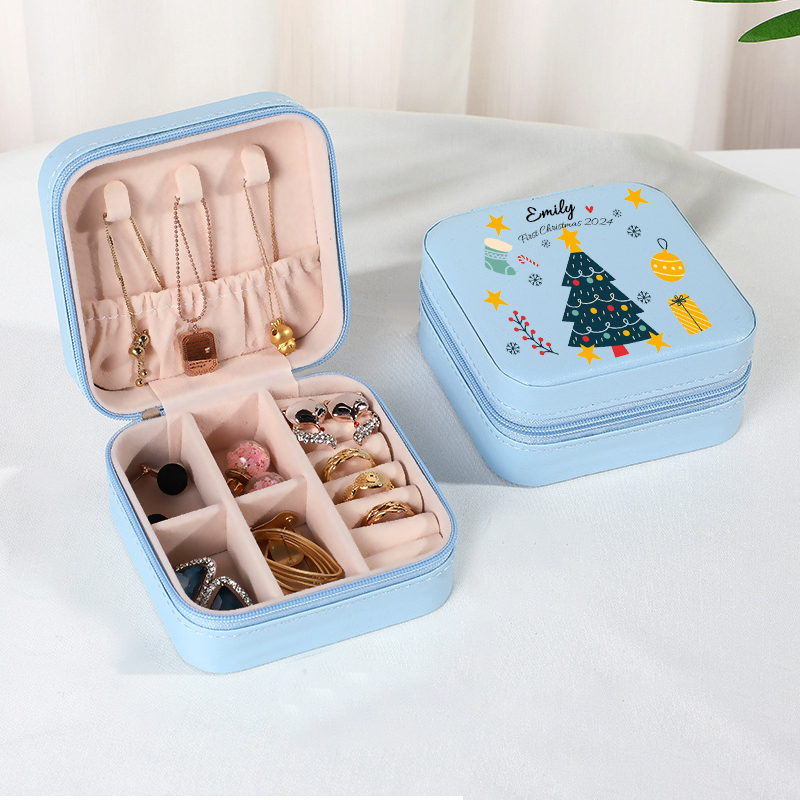 Personalized First Christmas Jewelry Box for Little Girl | MCGift78