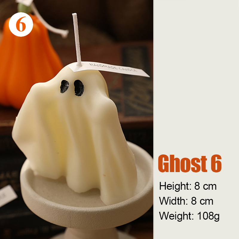 Halloween Decor Ghost Candles Set | CWHalloween15