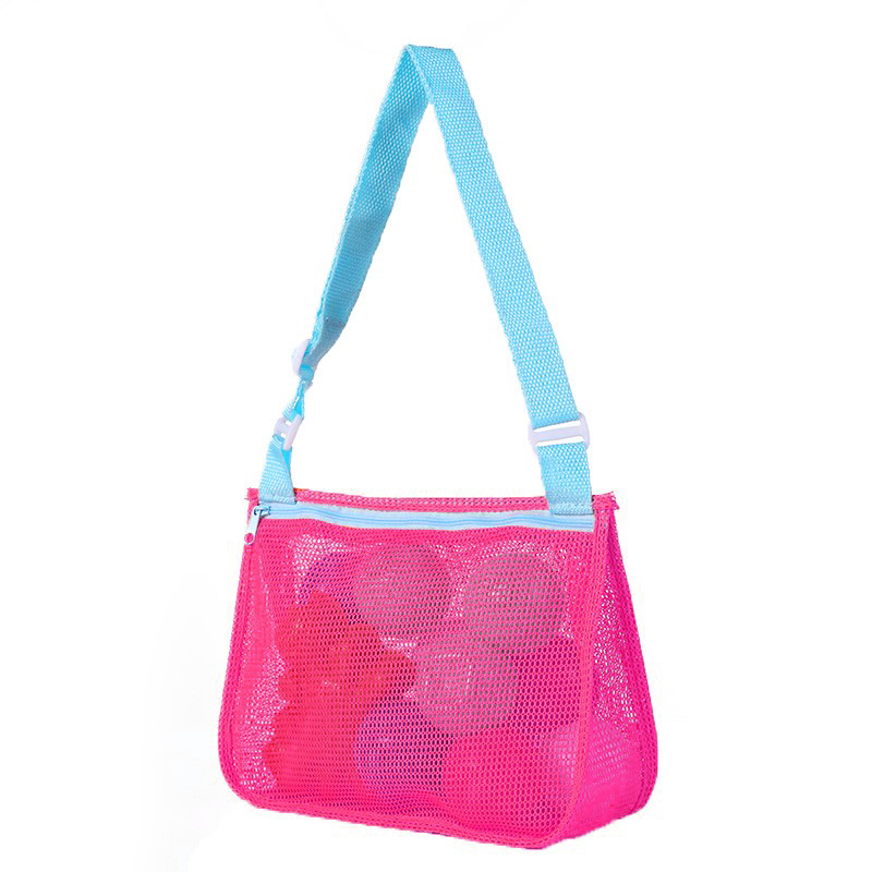 Personalized Seashell Zipper Mesh Beach Bag | CWBeach50