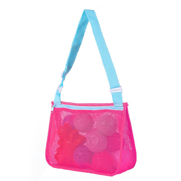 Personalized Seashell Zipper Mesh Beach Bag | CWBeach50
