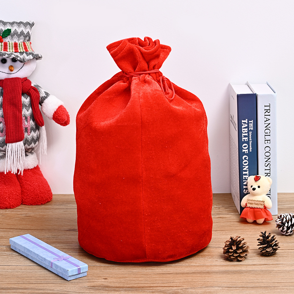 Personalized Christmas Santa Claus Velvet Gift Bag  | MCGift105