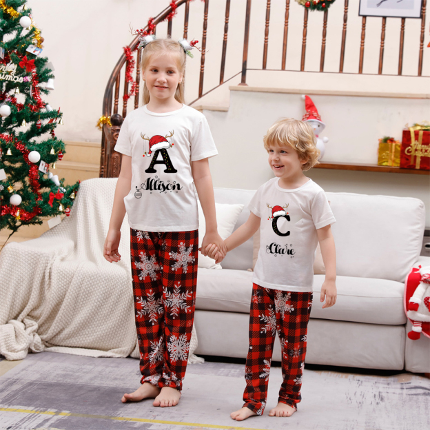 Personalized Matching Family Christmas Pajamas Set | CWFamily11
