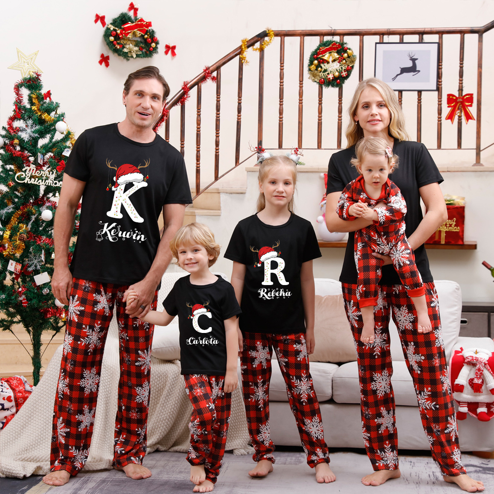 Personalized Matching Family Christmas Pajamas Set | CWFamily11