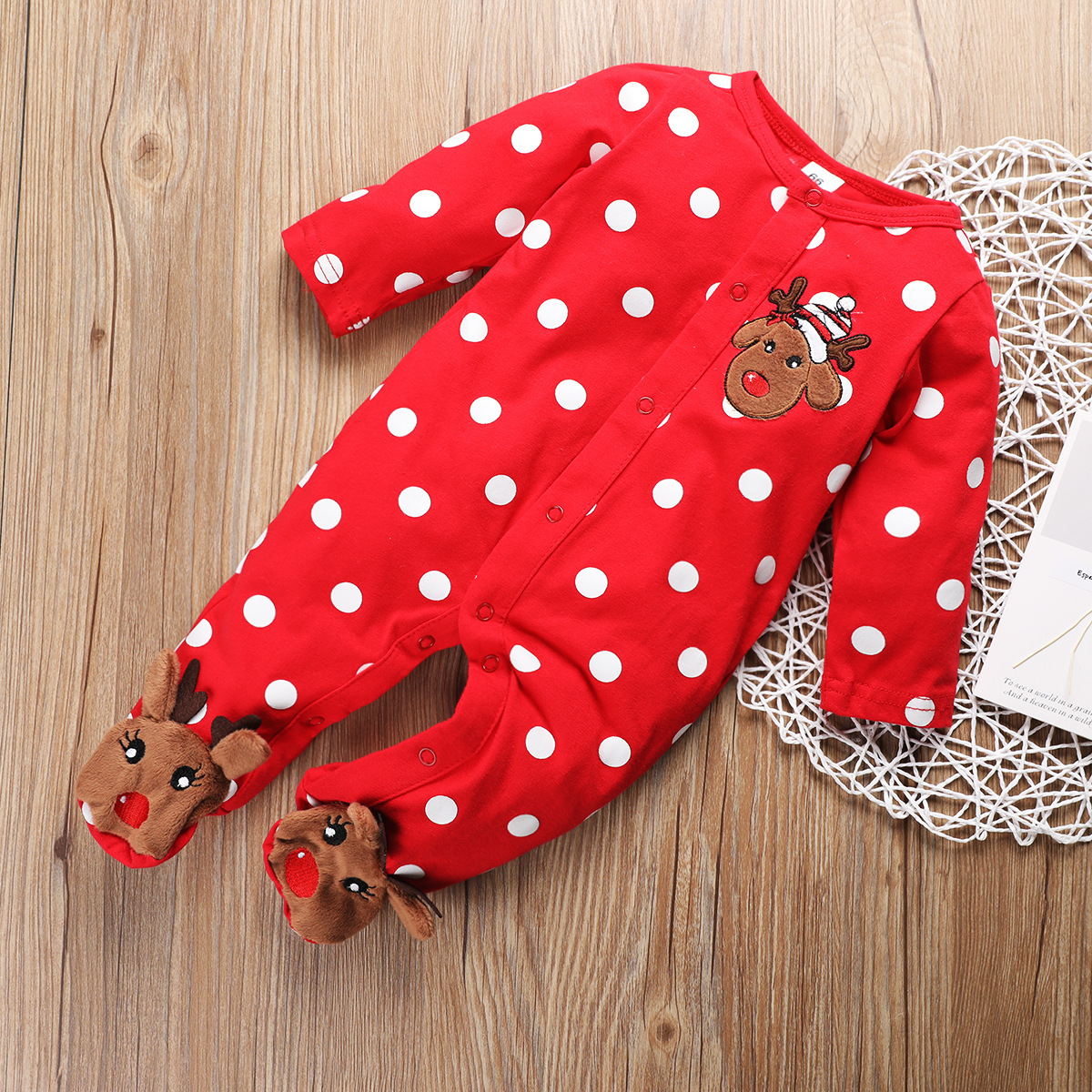 Personalized Baby Lovely Christmas Elk Romper | MCGift113