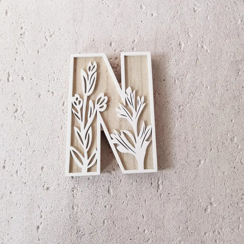 Wildflower Wall Wooden Alphabet Letters Boho Name Sign | CWToy96