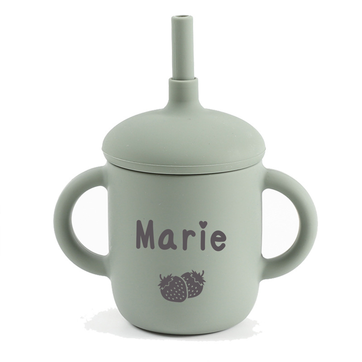 Personalised Baby Food Grade Sippy Silicone Cup  | CWBaby54