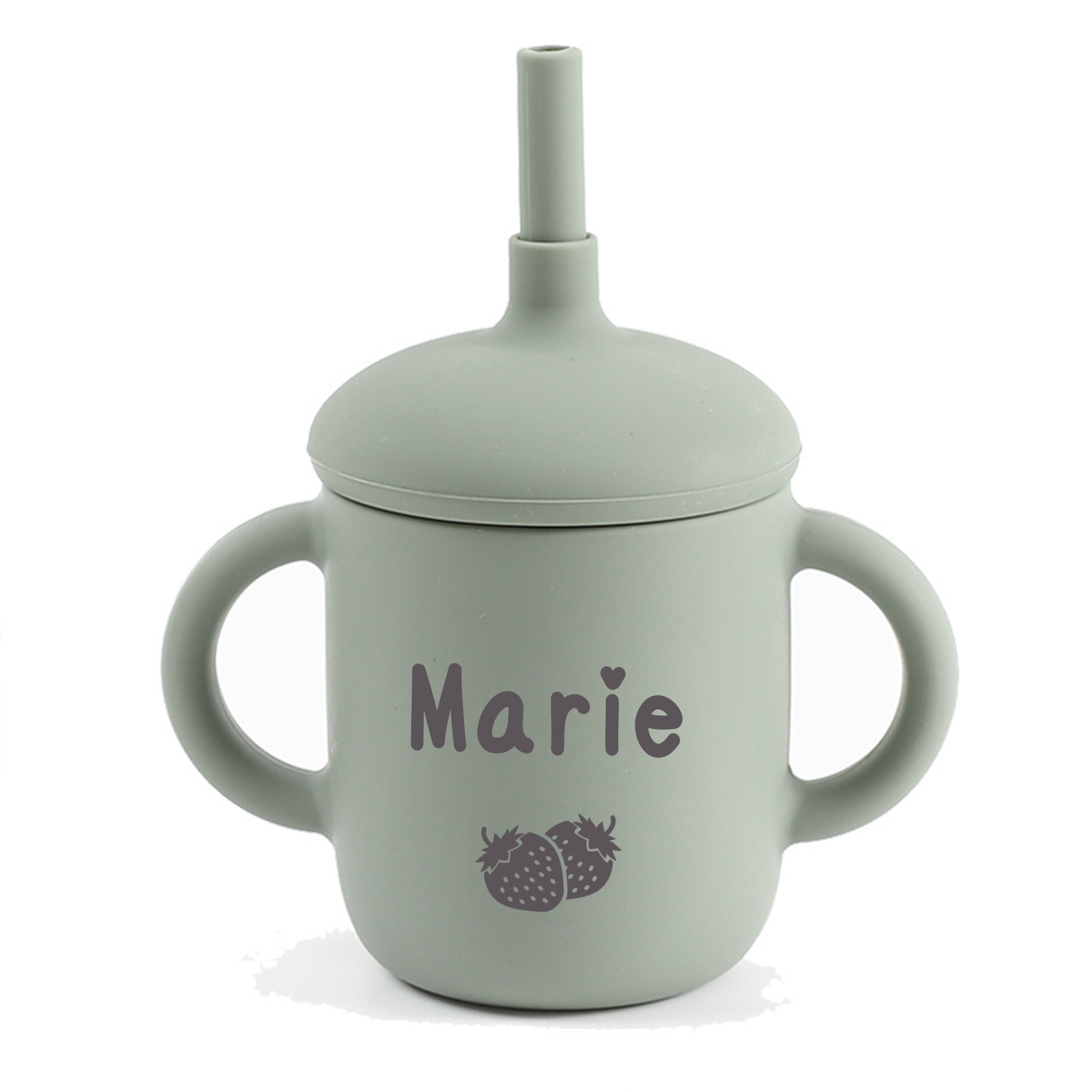 Personalised Baby Food Grade Sippy Silicone Cup  | CWBaby54