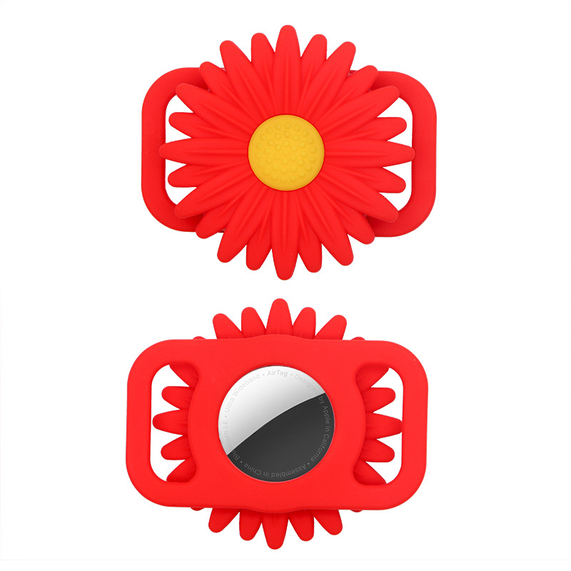 Personalized Pet Apple Air Tag Holder for Dog Collar | BKPet165